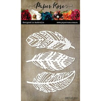 Paper Rose - Dies - Feather Trio