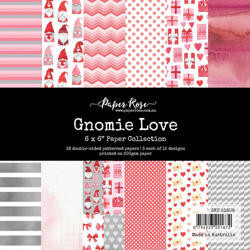 Paper Rose - 6 x 6 Collection Pack - Gnomie Love