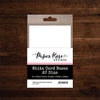 Paper Rose - White Card Bases - 105mm x 148mm - 20 Pack - AU Size