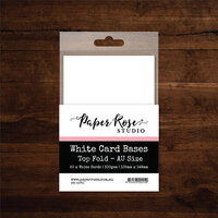 Paper Rose - White Card Bases - Top Fold - 105mm x 148mm - 20 Pack - AU Size