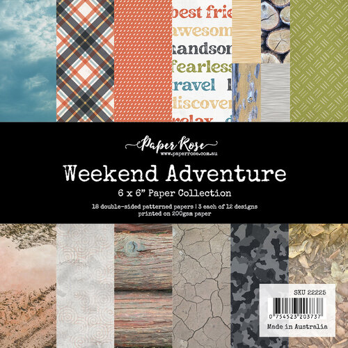 Paper Rose - 6 x 6 Collection Pack - Weekend Adventure