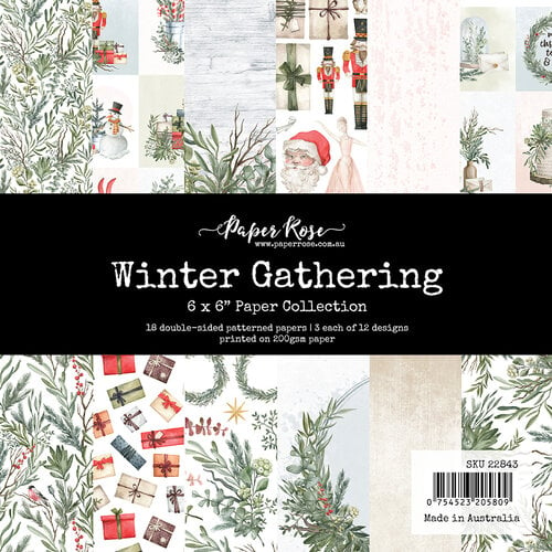 Paper Rose - 6 x 6 Collection Pack - Christmas - Winter Gathering