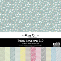 Paper Rose - 12 x 12 Collection Pack - Bush Pattern 1.0