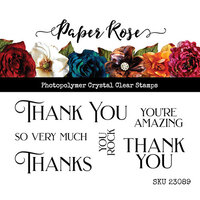 Paper Rose - Clear Photopolymer Stamps - All the Thanks Mini