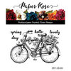 Paper Rose - Clear Photopolymer Stamps - Floral Bike