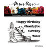 Paper Rose - Clear Photopolymer Stamps - Boots and Haybales