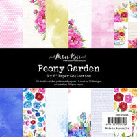 Paper Rose - 6 x 6 Collection Pack - Peony Garden