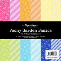 Paper Rose - 6 x 6 Collection Pack - Peony Garden Basics