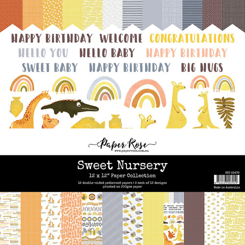 Paper Rose - 12 x 12 Collection Pack - Sweet Nursery