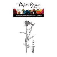 Paper Rose - Clear Photopolymer Stamps - Little Stem 2