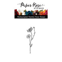 Paper Rose - Clear Photopolymer Stamps - Little Stem 3