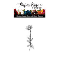 Paper Rose - Clear Photopolymer Stamps - Little Stem 4