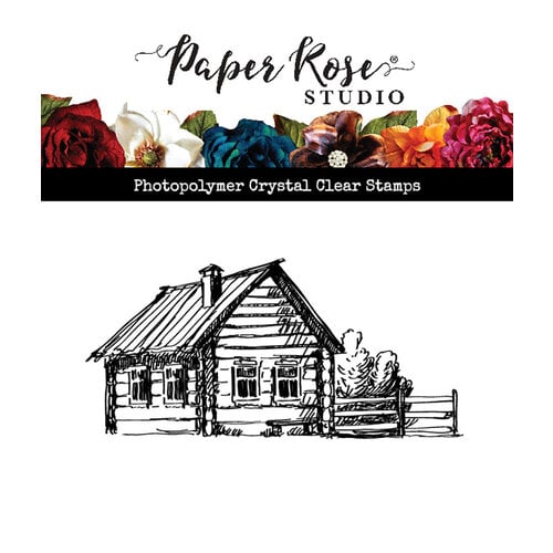 Paper Rose - Clear Photopolymer Stamps - Log Cabin