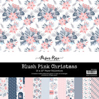 Paper Rose - 12 x 12 Collection Pack - Blush Pink Christmas