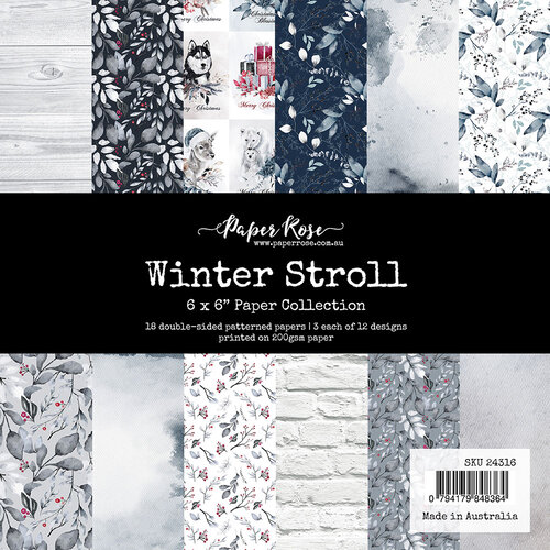Paper Rose - Christmas - 6 x 6 Collection Pack - Winter Stroll