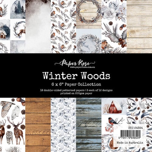 Paper Rose - 6 x 6 Collection Pack - Winter Woods