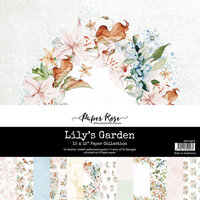 Paper Rose - 12 x 12 Collection Pack - Lily's Garden