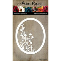 Paper Rose - Dies - Wildflower Oval Frame