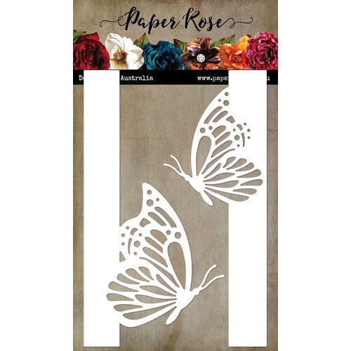 Paper Rose Butterfly Card Creator die