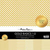 Paper Rose - 12 x 12 Collection Pack - Gold Foil Accents - Gold Basics 1.0