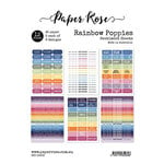Paper Rose - A5 Collection Pack - Rainbow Poppies Sentiments
