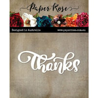 Paper Rose - Dies - Hand Lettered Thanks