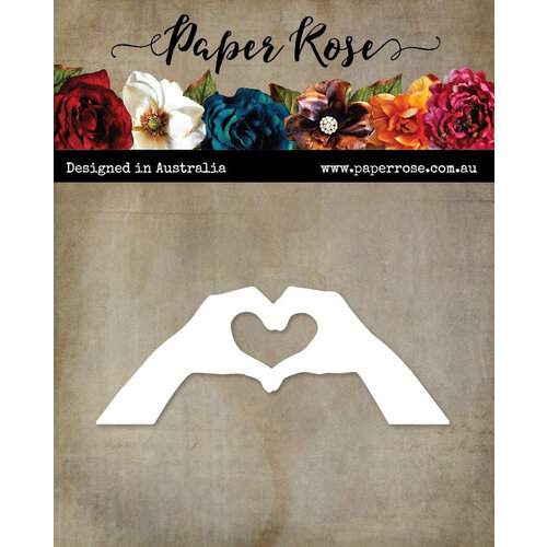 Paper Rose - Dies - Love Heart Hands