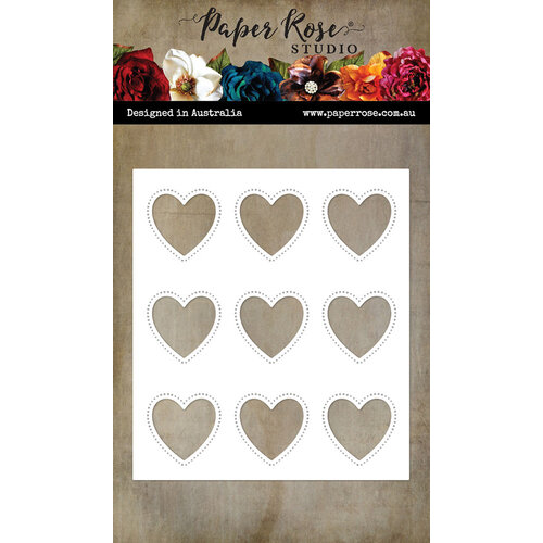 Paper Rose - Dies - Heart Window Coverplate