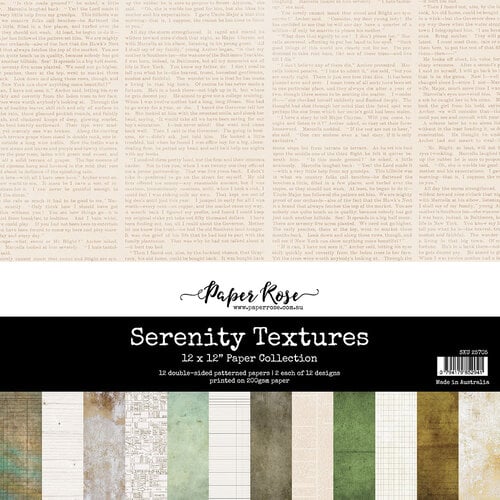 Paper Rose - 12 x 12 Collection Pack - Serenity Textures