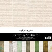 Paper Rose - 12 x 12 Collection Pack - Serenity Textures