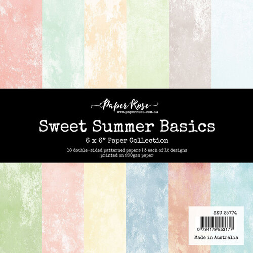 Paper Rose - 6 x 6 Collection Pack - Sweet Summer Basics