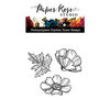 Paper Rose - Clear Photopolymer Stamps - Juliet's Blooms