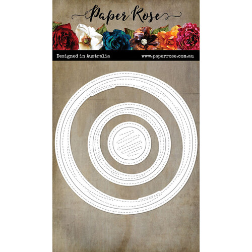 Paper Rose - Dies - Wonky Stitched Inside Out - Circles 2