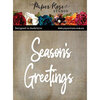 Paper Rose - Dies - Tall Script Words - Season's Greetings