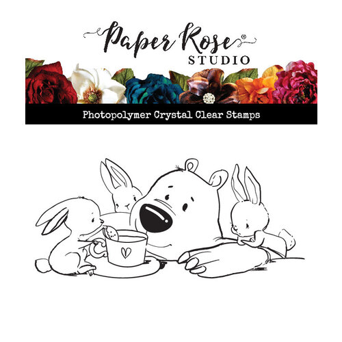 Paper Rose - Clear Photopolymer Stamps - Trevor and Friends