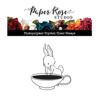 Paper Rose - Clear Photopolymer Stamps - Perfect Sized Coffee