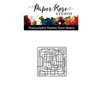 Paper Rose - Clear Photopolymer Stamps - Doodle Square Small