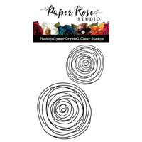 Paper Rose - Clear Photopolymer Stamps - Doodle Circle Duo