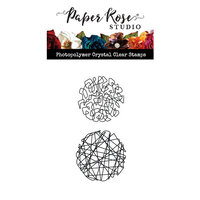Paper Rose - Clear Photopolymer Stamps - Scribble Circle Duo