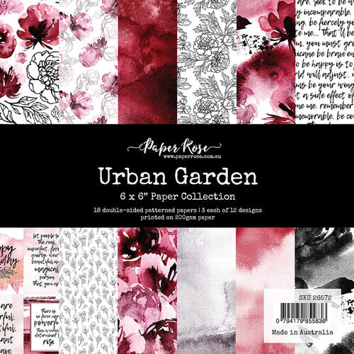Paper Rose - 6 x 6 Collection Pack - Urban Garden