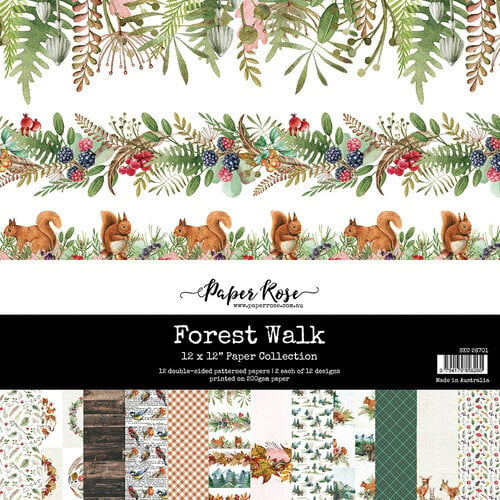 Paper Rose - 12 x 12 Collection Pack - Forest Walk