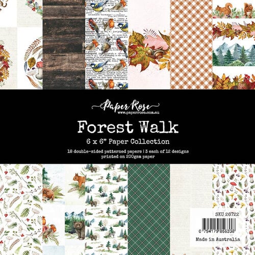 Paper Rose - 6 x 6 Collection Pack - Forest Walk