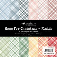 Paper Rose - 6 x 6 Collection Pack - Home For Christmas Plaids