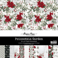 Paper Rose - 12 x 12 Collection Pack - Poinsettia Garden