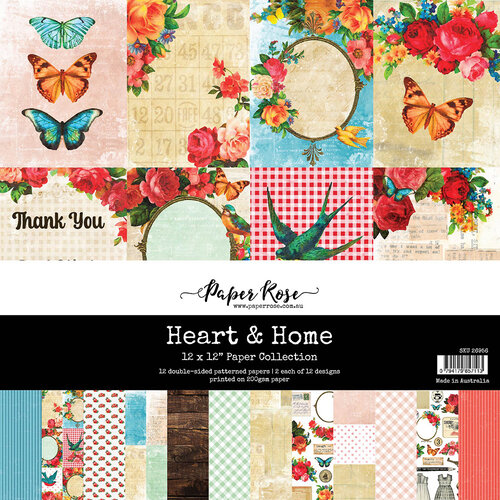 Paper Rose - 12 x 12 Collection Pack - Heart and Home