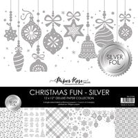 Paper Rose - 12 x 12 Collection Pack - Christmas Fun - Silver