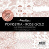Paper Rose - Christmas - 6 x 6 Collection Pack - Poinsettia - Rose Gold
