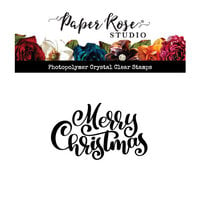 Paper Rose - Christmas - Clear Photopolymer Stamps - Merry Christmas