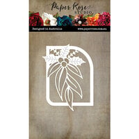 Paper Rose - Aussie Christmas Collection - Dies - Gum Leaves and Holly - Rectangle