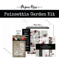 Paper Rose - Christmas - Cardmaking Kit - Poinsettia Garden